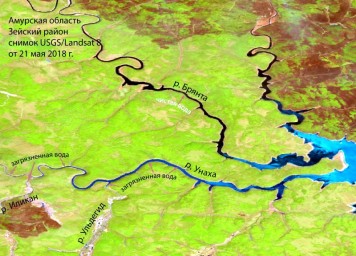 «Золотые» реки в Забайкалье и Амурской области - под прицелом спутника